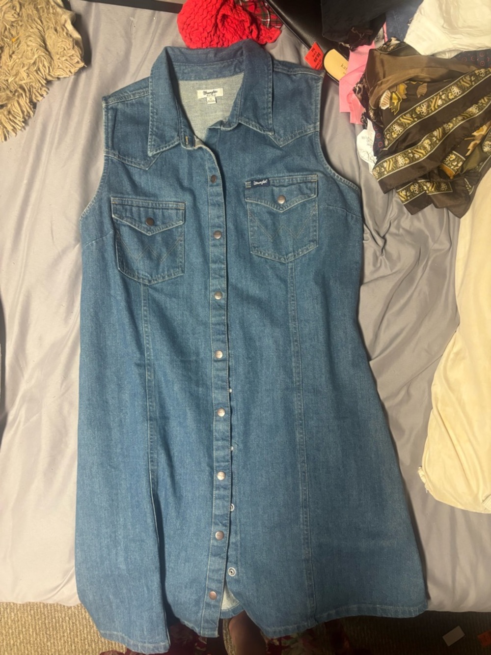 Wrangler Retro Denim Shirt Jacket in Blue